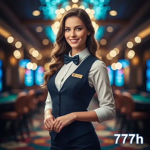 Visual do app móvel da 777h para usuários de cassino